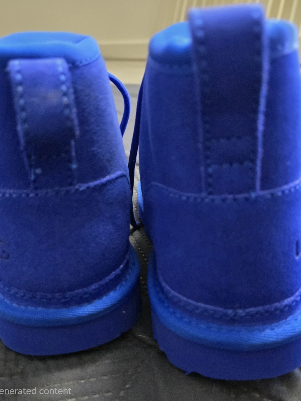 UGG Boys Girls Blue Neumel II Suede Chukka Boots Sz 2 youth S/N 1017320k - Picture 4 of 6